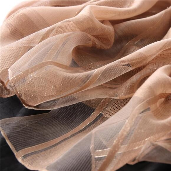 Elegant Soft Scarf Shawls Wraps Khaki - Picture 4 of 5